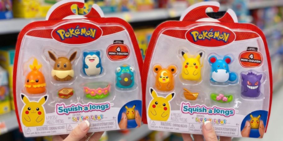 Pokémon Squish-a-longs 4-Packs Just $7.97 on Walmart.com