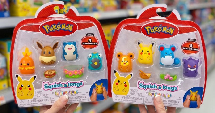 Pokémon Squish-a-longs 4-Packs Just $7.97 on Walmart.com