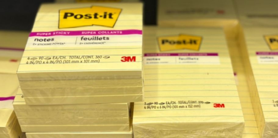 Post-it Super Sticky Note Pads 3-Pack Only $4.82 Shipped on Amazon (Reg. $12)