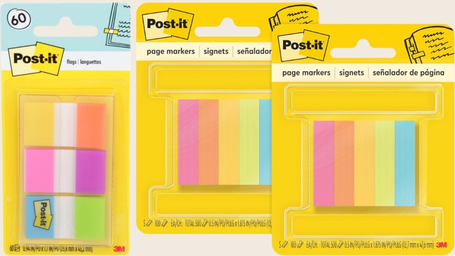 post it page flags and markers