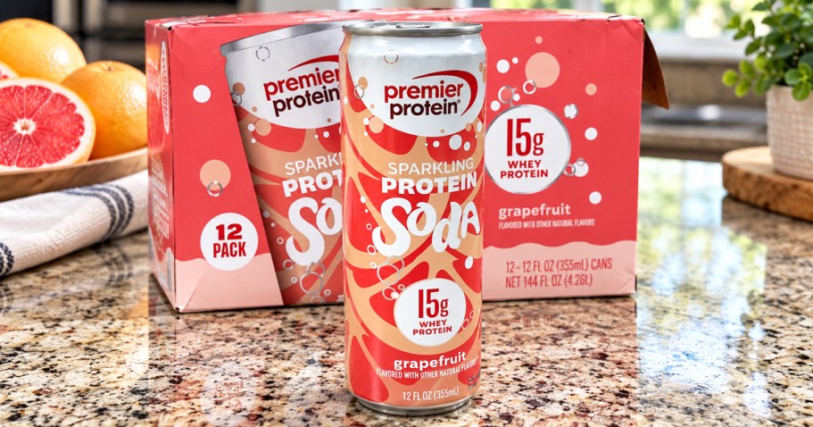 Premier Protein Sparkling Protein Soda 12-Pack Just $11 Shipped for Prime Members (Reg. $25)