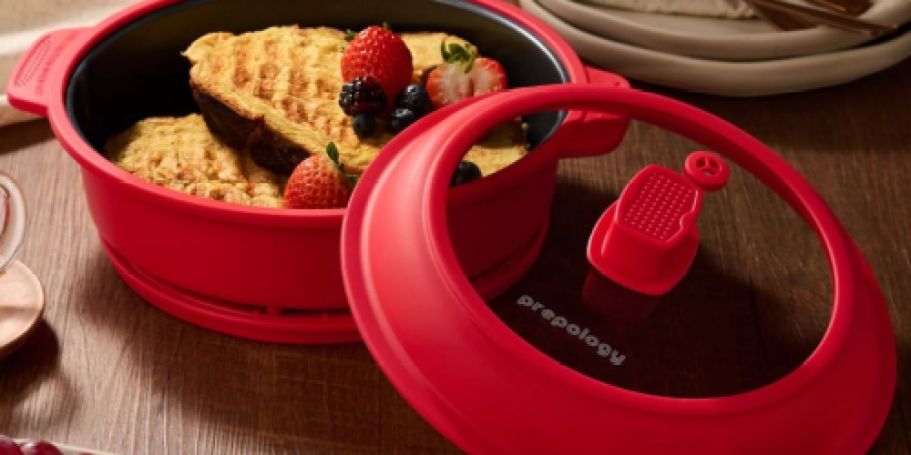 Microwave Grill Pan w/ Silicone Steamer Insert from $22.98 Shipped ($70 Value)