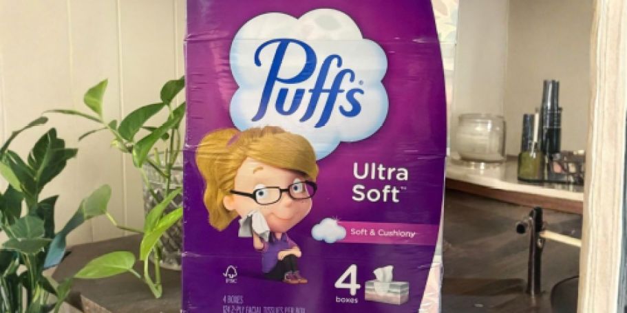 Puffs Tissues 4-Pack Only $5 Shipped on Amazon (Reg. $11)