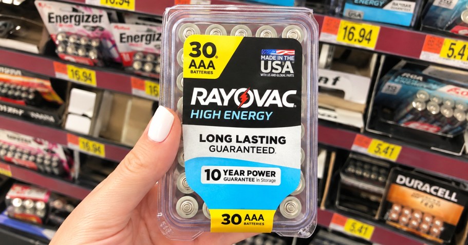 Rayovac AAA Batteries 30-Pack Only $5.92 Shipped on Amazon (Reg. $13)
