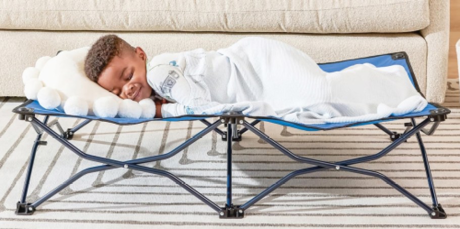 Portable Toddler Bed Only $19.98 on Amazon (Reg. $30) | Great for Sleepovers