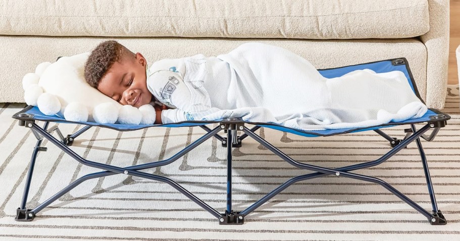 Portable Toddler Bed Only $19.98 on Amazon (Reg. $30) | Great for Sleepovers