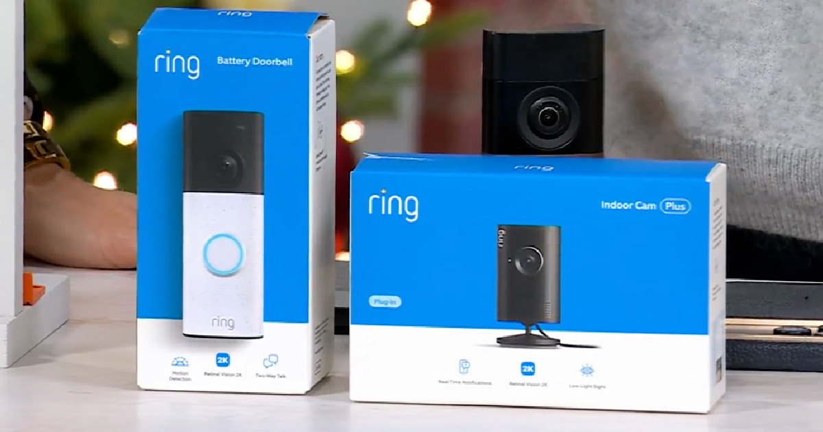 Ring Video Doorbell AND Indoor Camera Bundle from $39.98 Shipped ($190 Value)