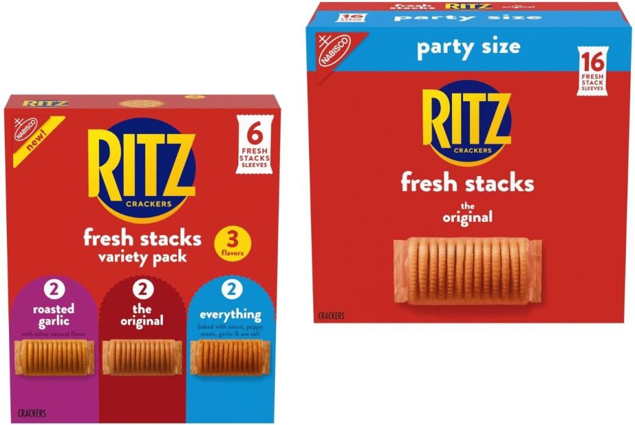 Stock images of two boxes of Ritz Crackers