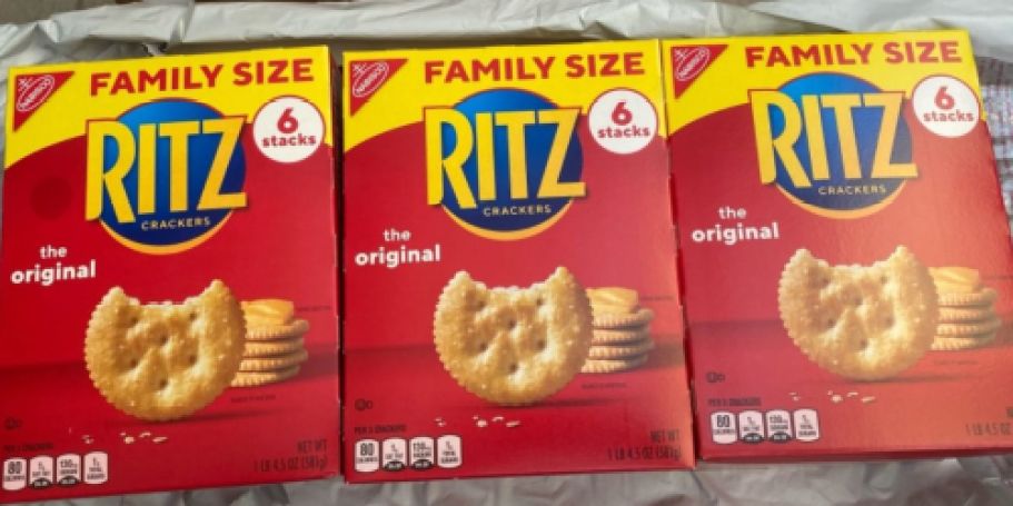 RITZ Family Size Crackers 3-Pack Just $8 Shipped on Amazon (Reg. $13)