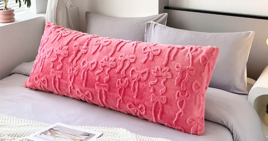 These Bow Body Pillows Are Great for Dorms!