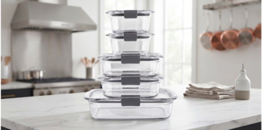 Rubbermaid Glass Food Storage 10-Piece Set Just $28.49 on Target.com (Reg. $55)