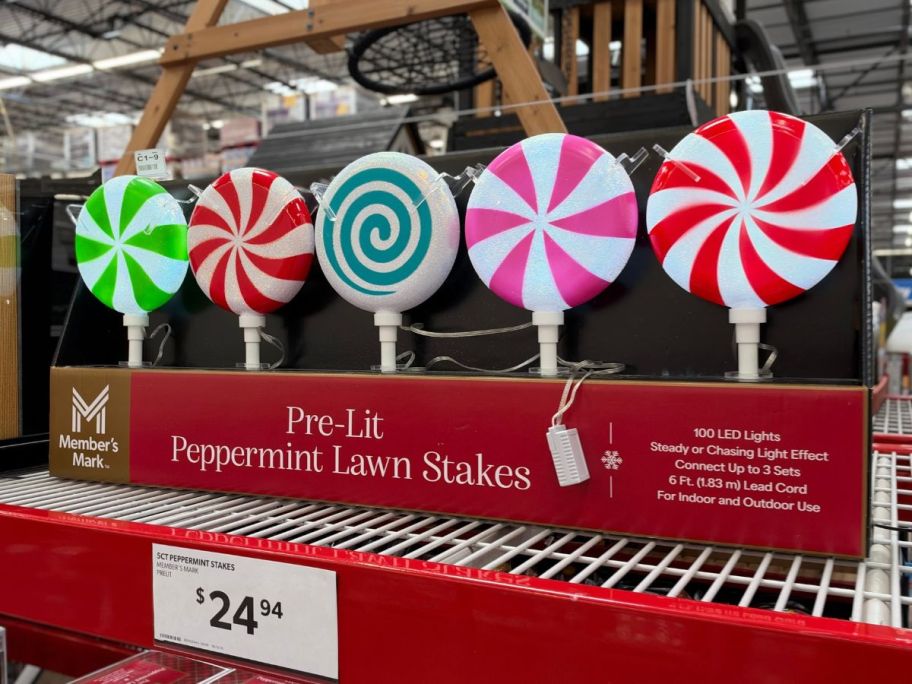 Sam's Club Lollipop Lawn Stakes Christmas Decor