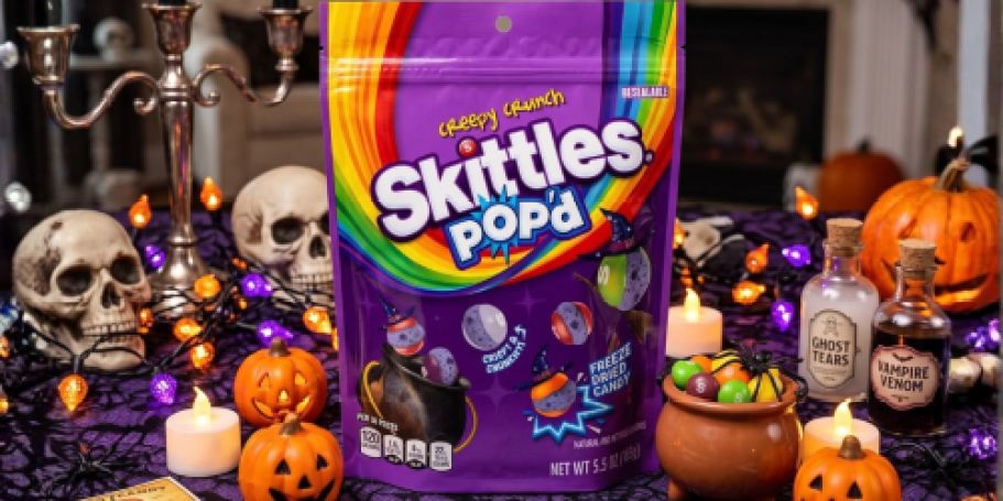 Skittles Pop’d Halloween Creepy Crunch Bags Just $4.49 Each on Target.com