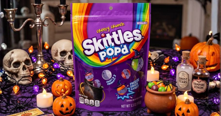 Skittles Pop’d Halloween Creepy Crunch Bags Just $4.49 Each on Target.com