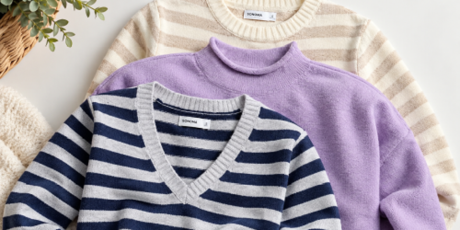 It’s Almost Sweater Weather! Women’s Styles from $6 on Kohls.com