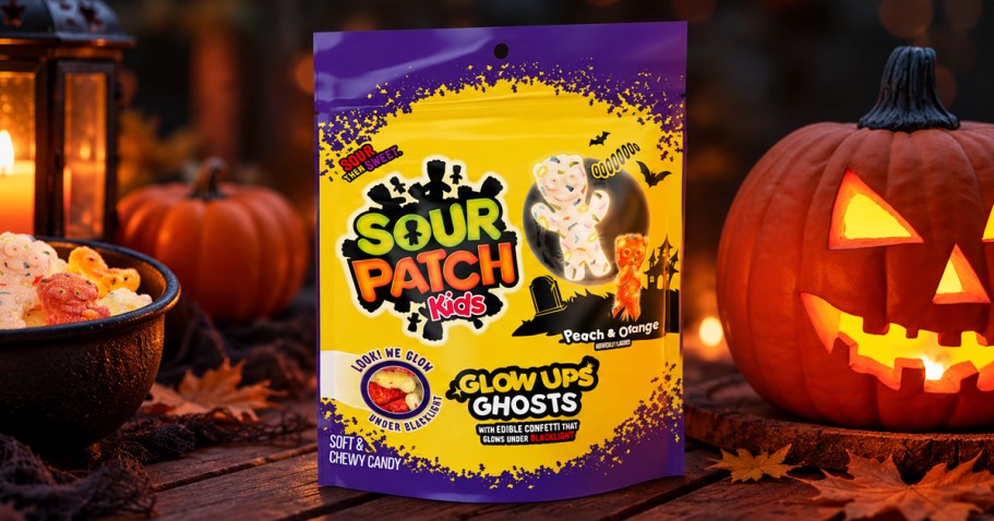 TWO Bags of Sour Patch Kids Glow Ups Ghosts Just $5 Shipped on Amazon