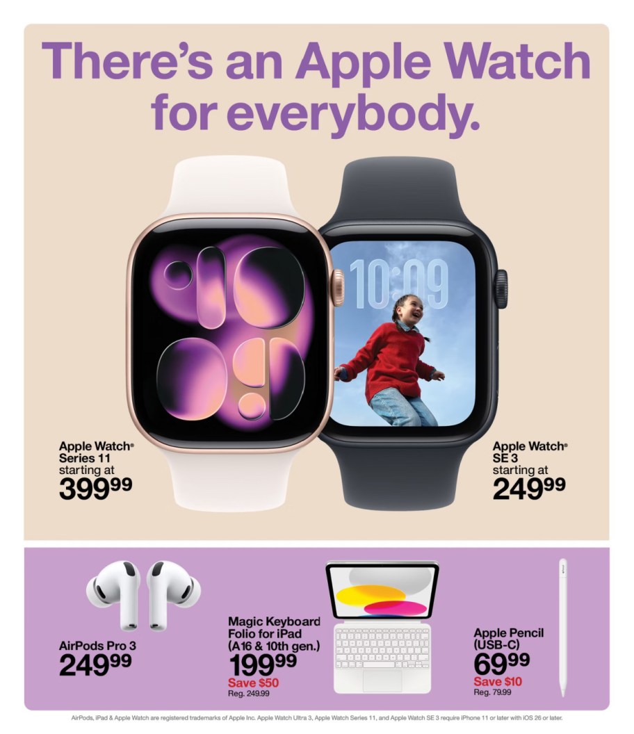 page from Target ad