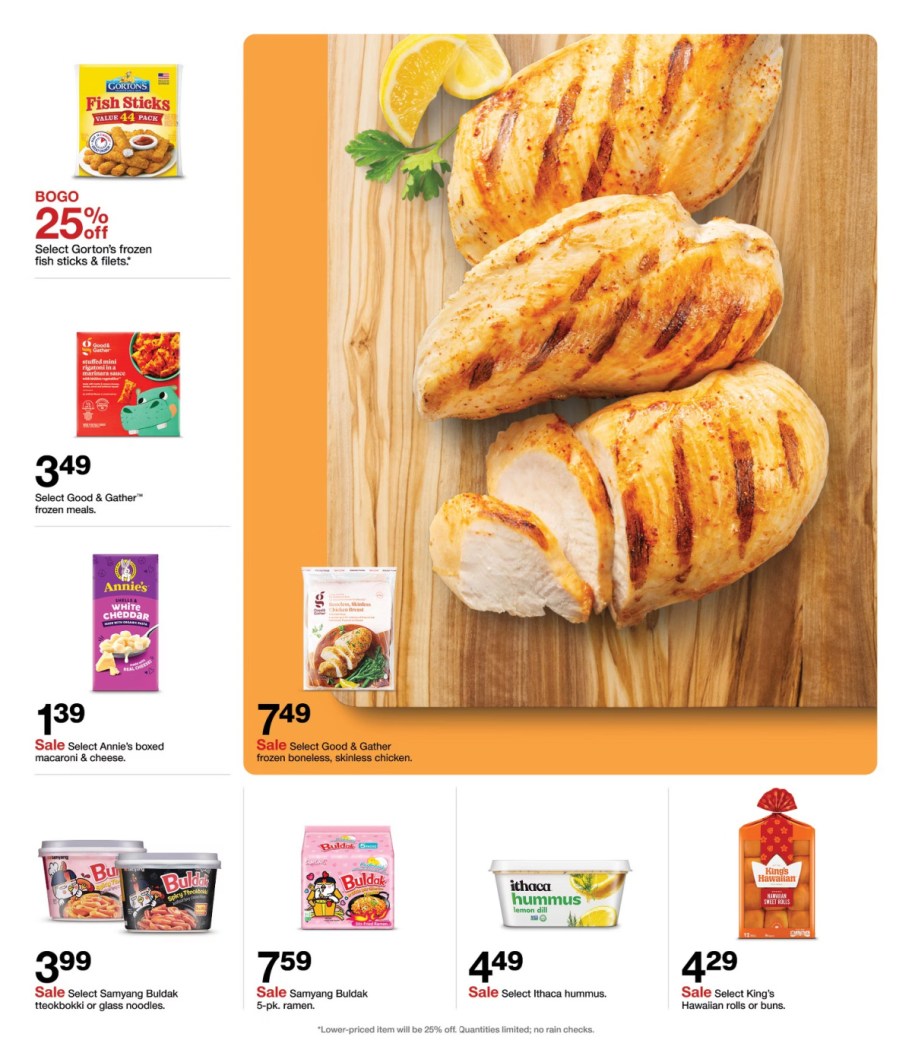 page from Target ad