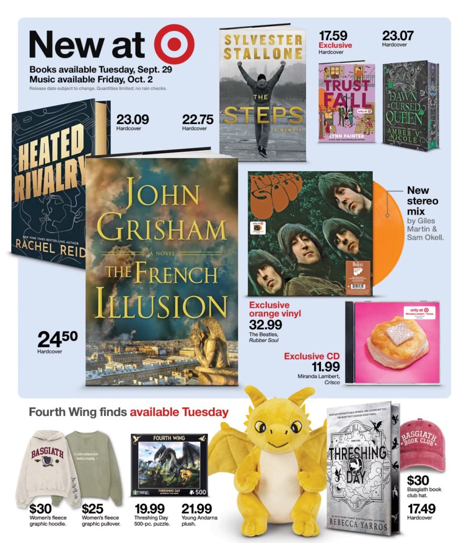 page from Target ad