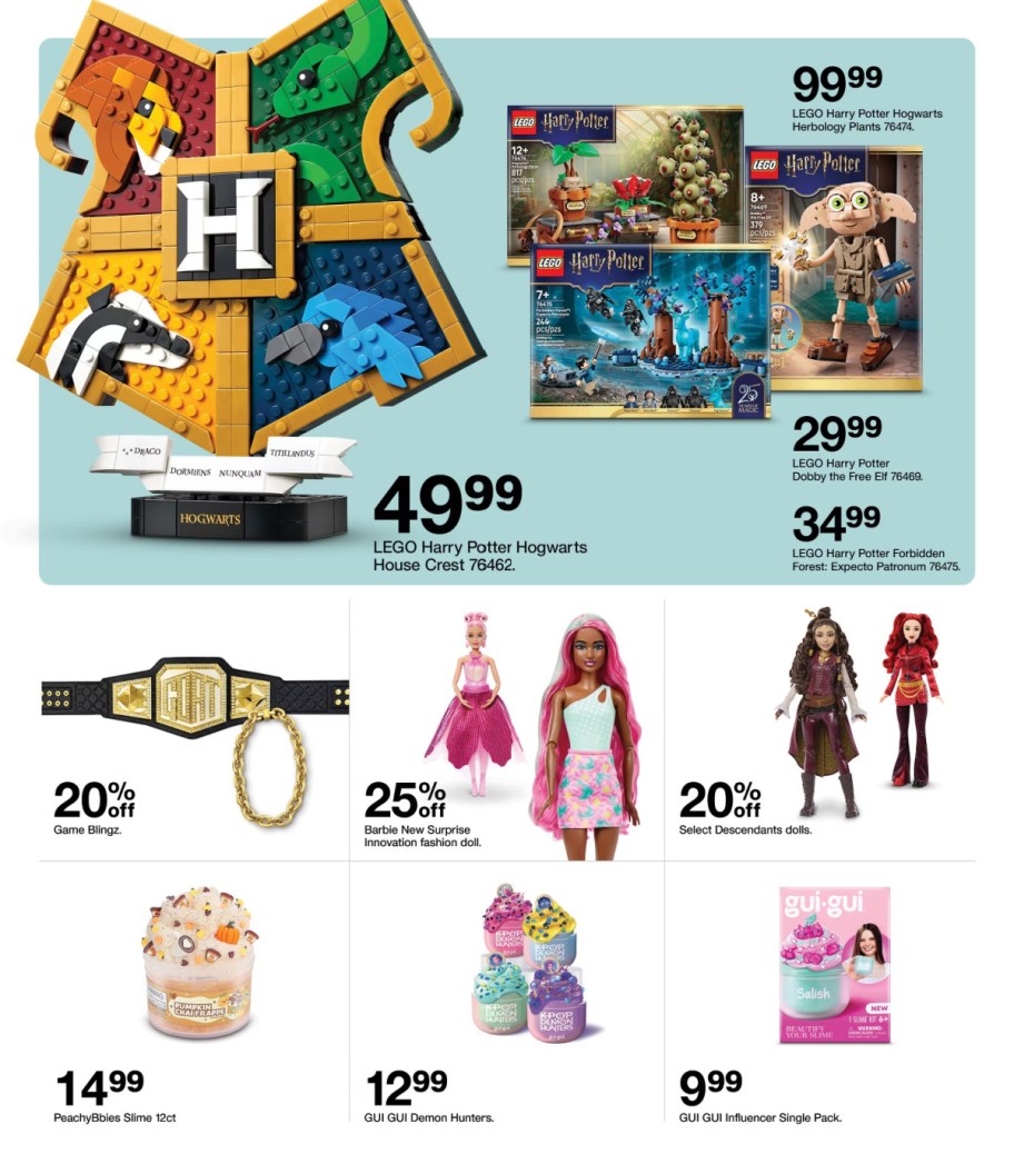 page from Target ad