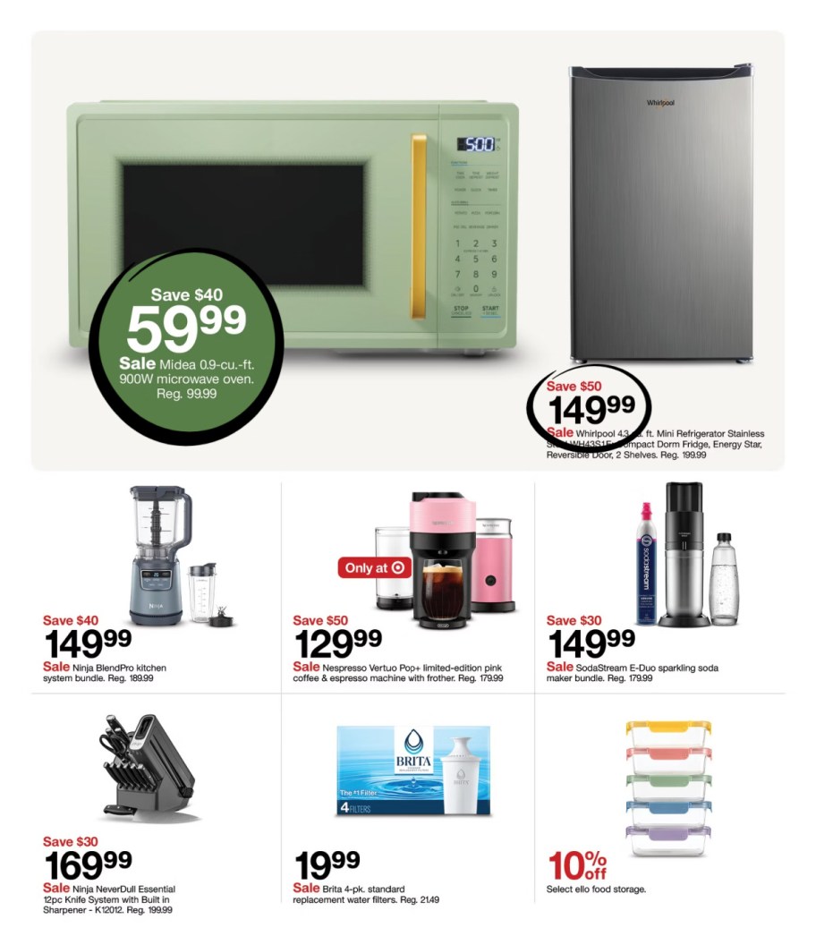 page from Target ad