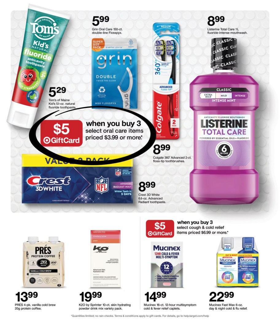 page from Target ad