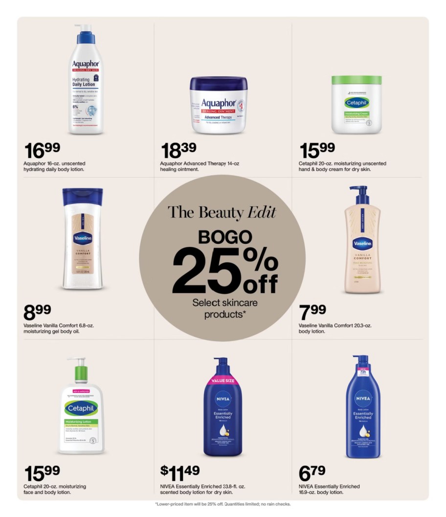page from Target ad