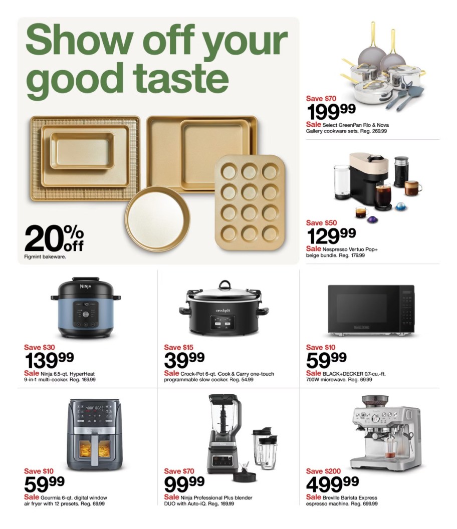 page from Target ad