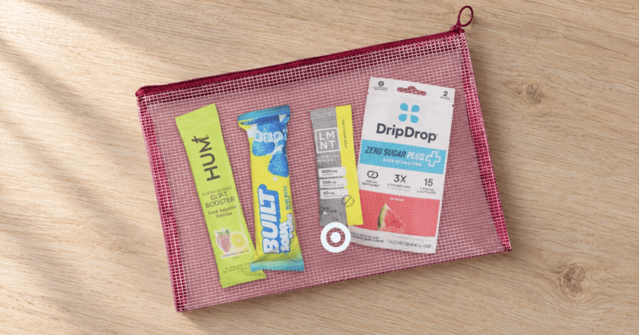 Target Store Event Today from 12-4 PM | Free Reusable Pouch w/ Samples from Built, DripDrop, & More
