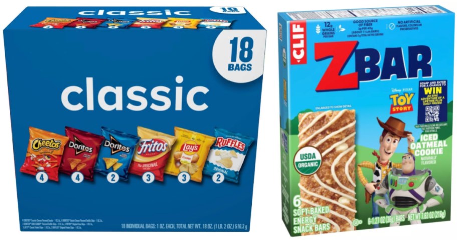 chips and snack bars