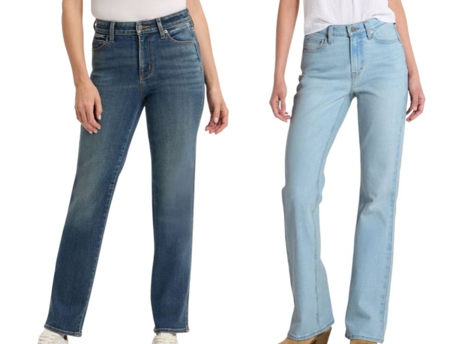 Target women jeans in dark blue and light blue