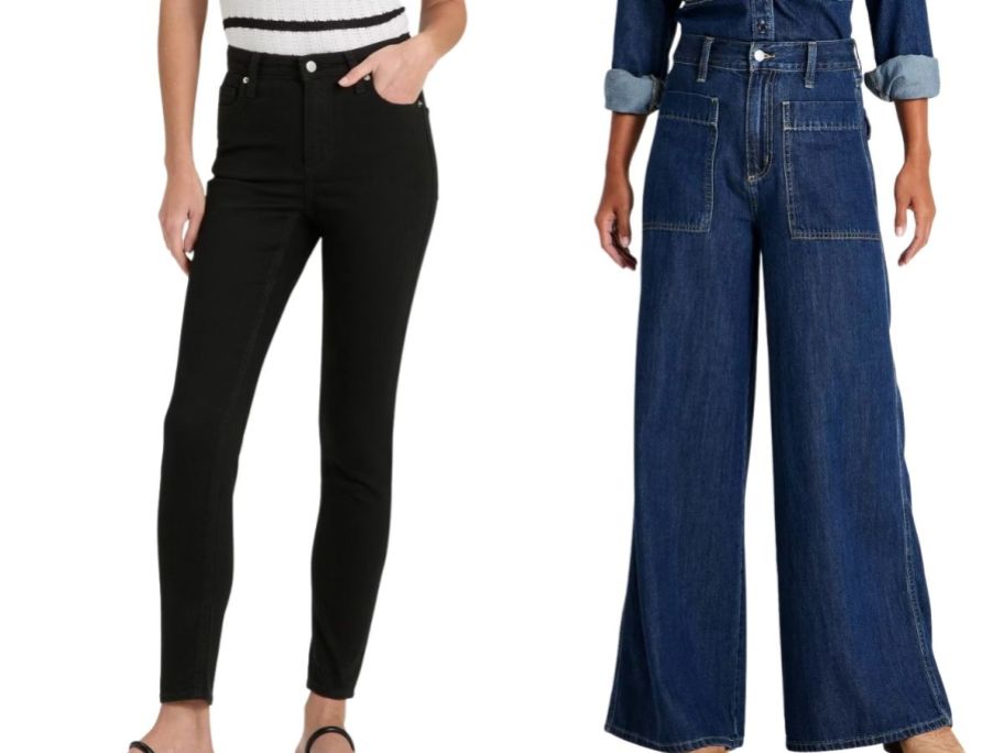 Target women jeans skinny and wideleg