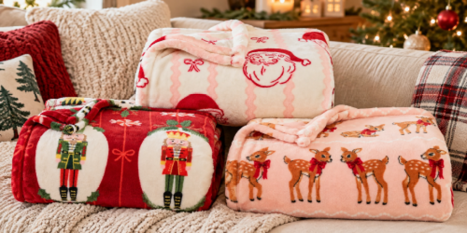 Kohl’s Big One Throw Blankets Only $8.49 | NEW Christmas, Disney, & Peanuts Prints