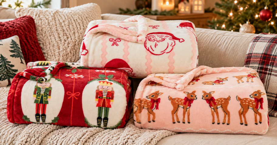 Kohl’s Big One Throw Blankets Only $8.49 | NEW Christmas, Disney, & Peanuts Prints