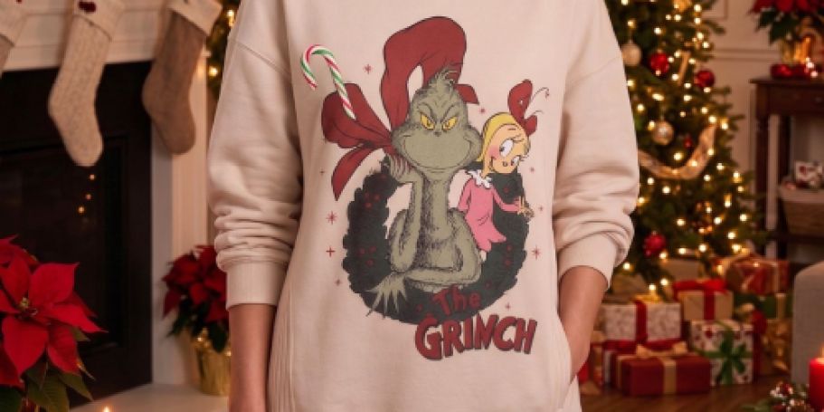 Women’s Christmas Character Graphic Sweatshirts Only $16.98 on Walmart.com