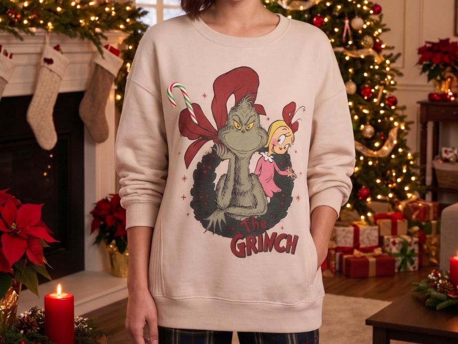Women’s Christmas Character Graphic Sweatshirts Only $16.98 on Walmart.com