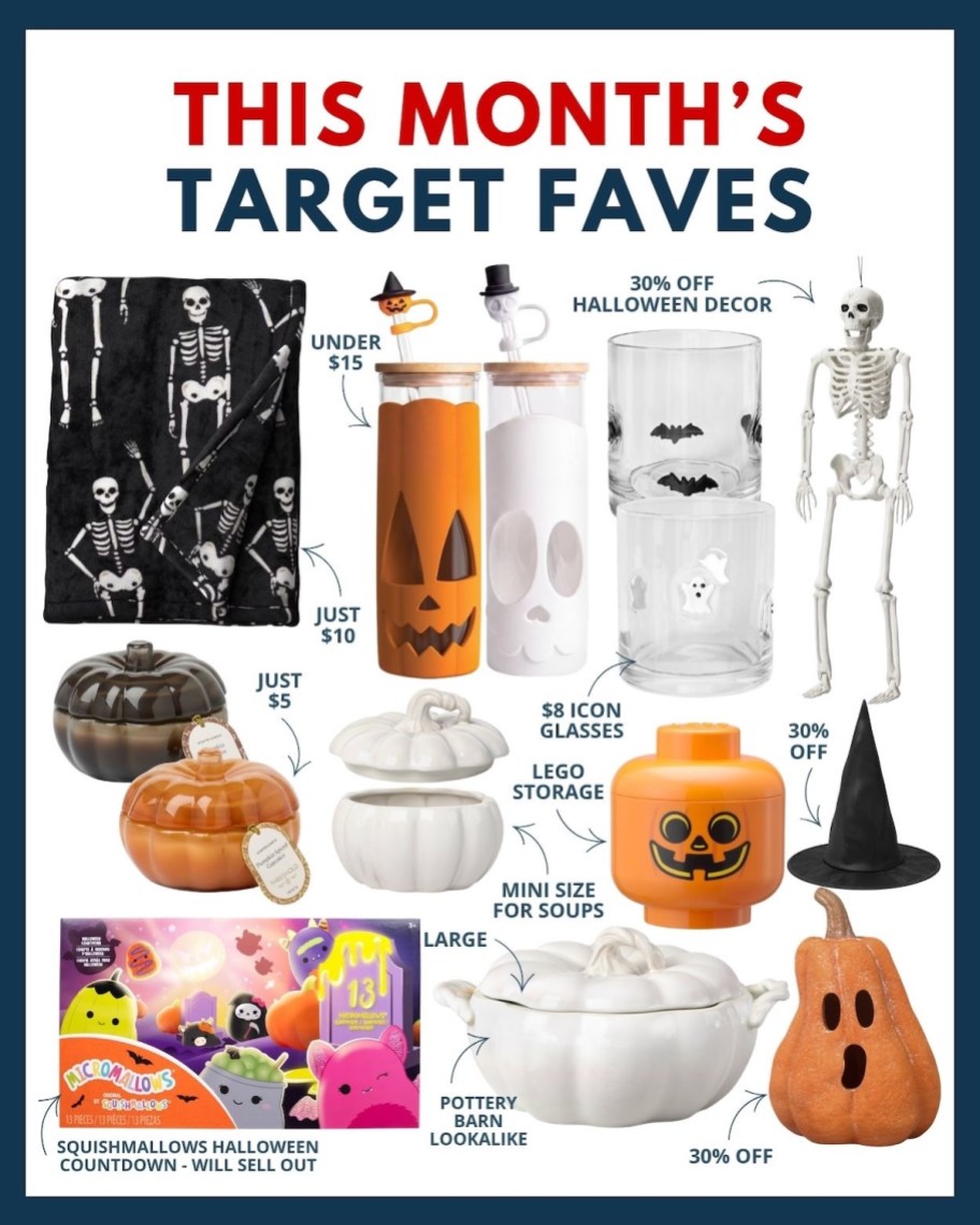 this month's target faves collage graphic