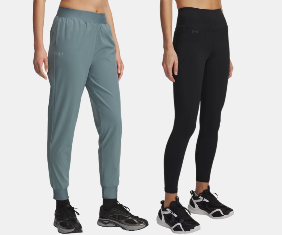 womens UA pants and leggings