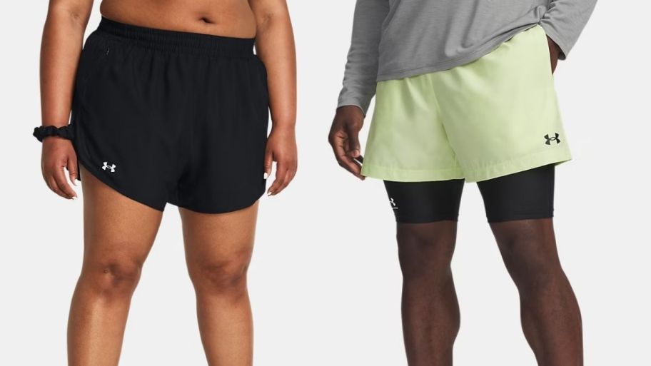Under Armour women and men shorts