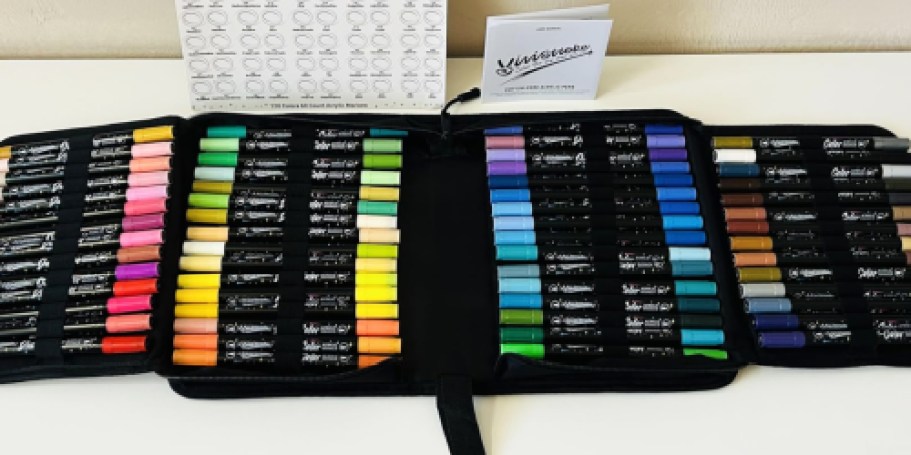 Dual Tip Acrylic Paint Markers 60-Count Just $13.99 Shipped on Amazon (Reg. $28)