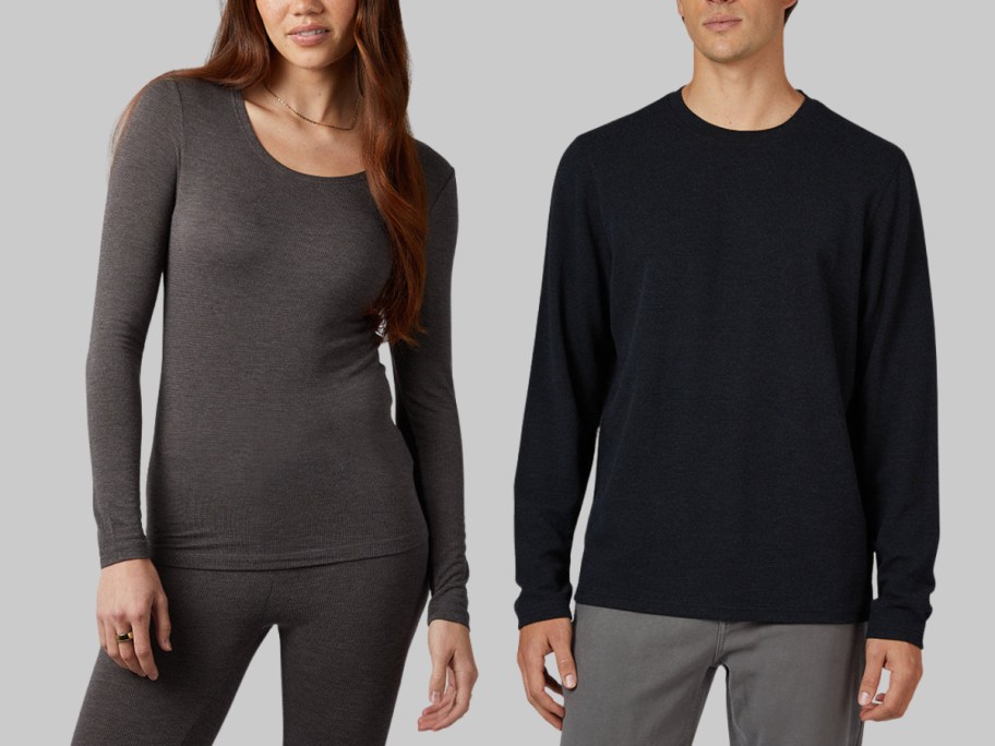 womens top and mens tee