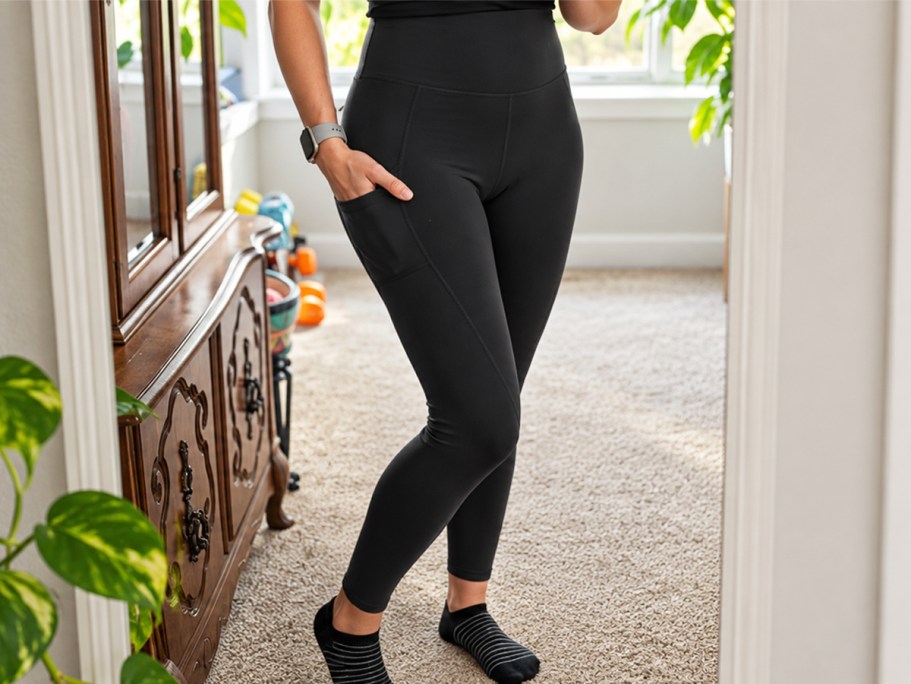 Women’s High-Waisted Leggings w/ Pockets from $4.79 on Amazon
