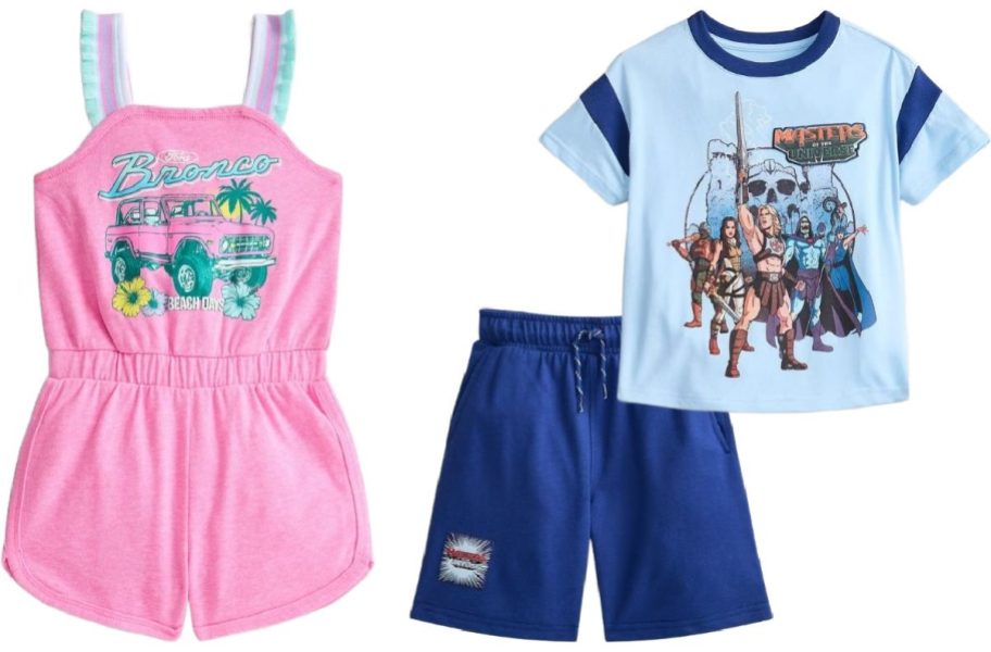 Toddler Romper and Boy's 2-Piece Clothing Set