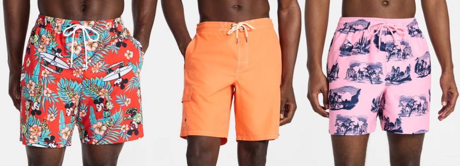 Walmart Clearance Men's Swim Trunks including mickey mouse 