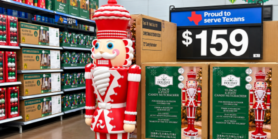 6-Foot Light-Up Nutcracker Just $159 Shipped on Walmart.com (Plus a Paint-Your-Own Option)