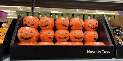 Jack-o’-Lantern Treat Pail w/ 18 Halloween Squishies Only $4.52 on Walmart.com