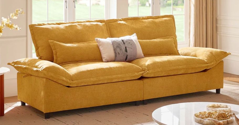 Up to 65% Off Wayfair Sofas + FREE Shipping | Trendy Cloud Sofa w/ Storage Just $419.99 Shipped