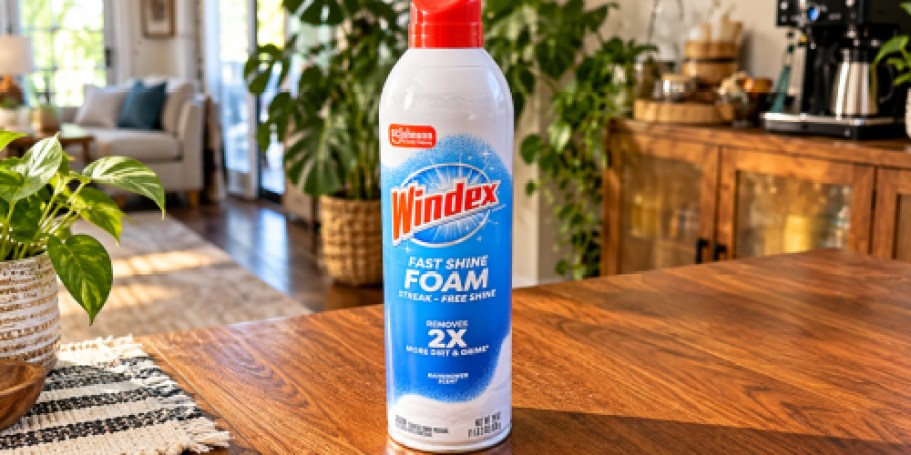 Windex Fast Shine Foam Glass Cleaner Just $2 Shipped on Amazon