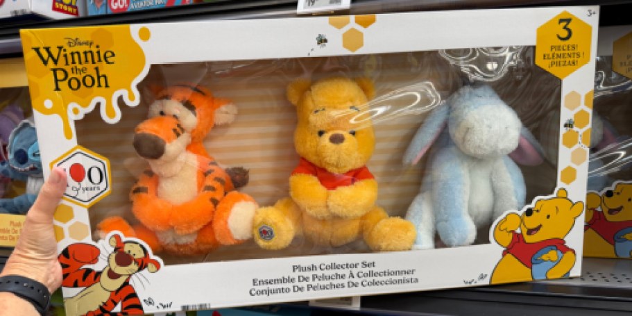 NEW Winnie the Pooh 100th Anniversary Plush Collector Set Just $19.97 on Walmart.com