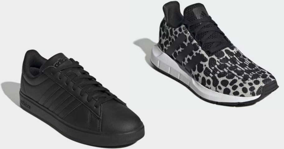 Stock images of two adidas sneaker
